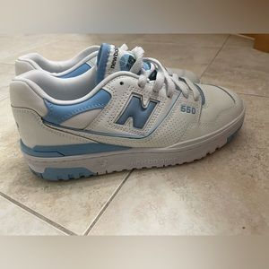New Balance 550 baby blue and white